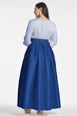 Zoe Gown - Periwinkle/Eclipse 13 Zoe Gown - Periwinkle/Eclipse -SACHIN & BABI Shop ZOEGOWN PERIWINKLEECLIPSE BACK2