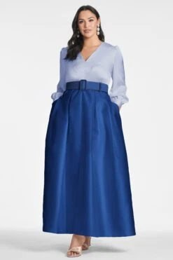 Zoe Gown - Periwinkle/Eclipse 11 Zoe Gown - Periwinkle/Eclipse -SACHIN & BABI Shop ZOEGOWN PERIWINKLEECLIPSE FRONT2