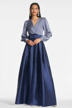 Zoe Gown - Cool Grey/Night Sky