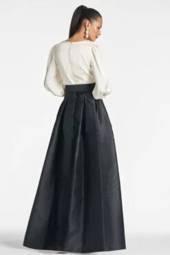 Zoe Gown - Ivory/Black 10 Zoe Gown - Ivory/Black -SACHIN & BABI Shop ZOEGOWN IVORYBLACK BACK 324e6b08 7df3 413e a5a7 78d97d227bd9