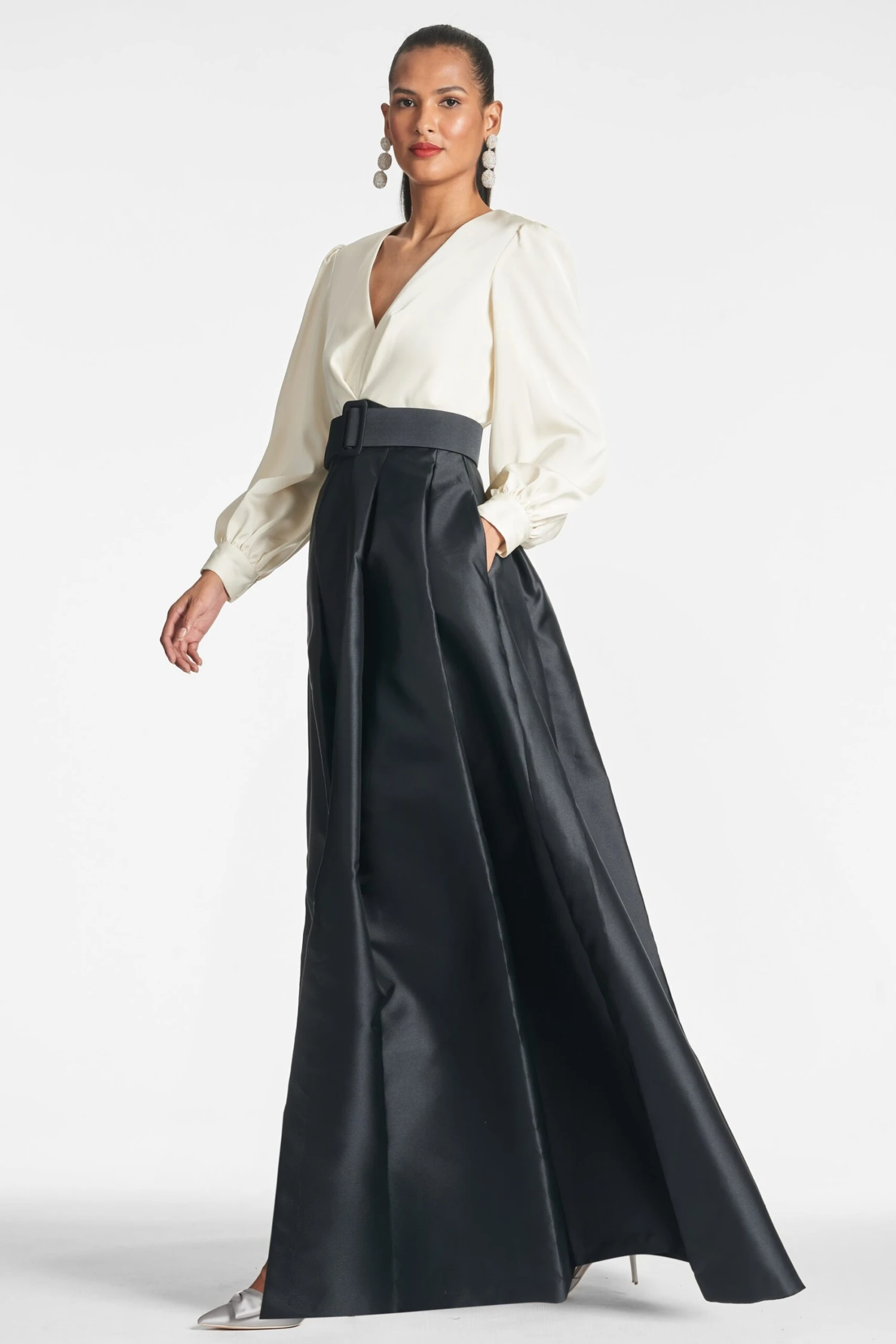 Zoe Gown - Ivory/Black 4 Zoe Gown - Ivory/Black - Image 2