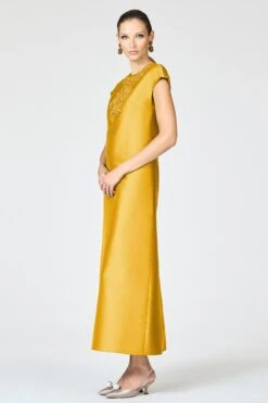 GWENDOLYN GOWN - SAFFRON -SACHIN & BABI Shop saffronF251G08 311 3